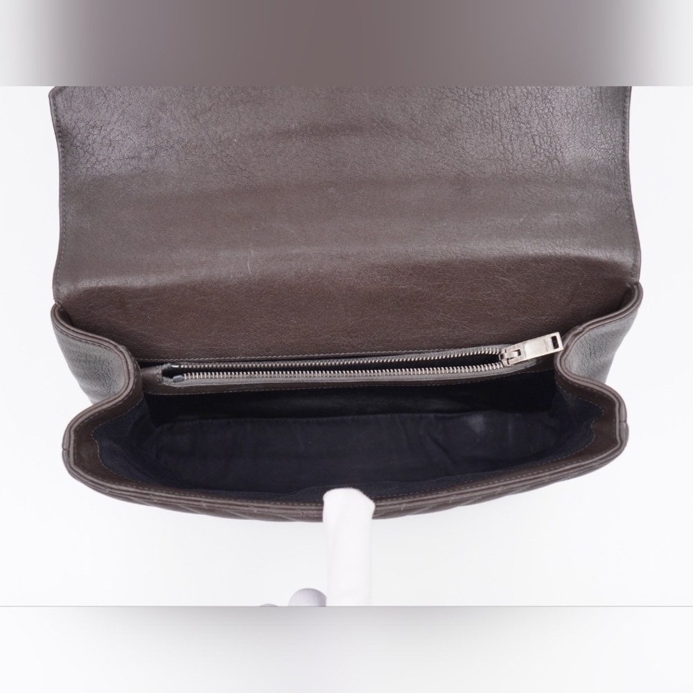 CG10 💟 Saint Laurent Leather College Large - Picture 15 of 16